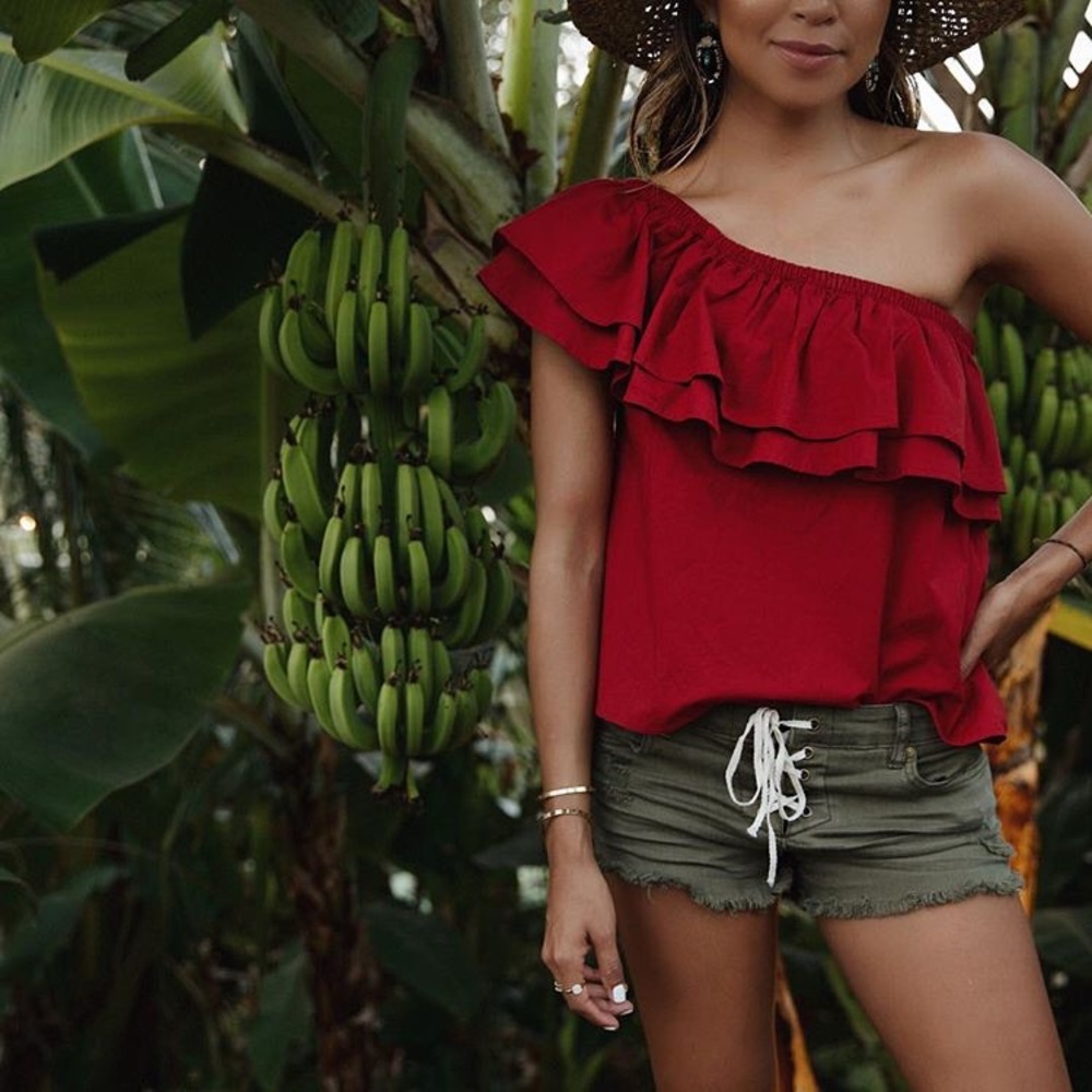 Halogen off the shoulder blouse